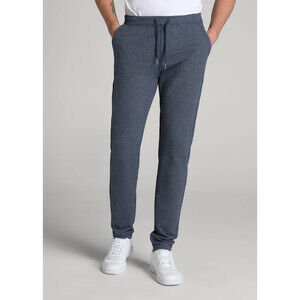 American Tall French Terry Sweatpants for Tall Men in Navy Mix Size Small